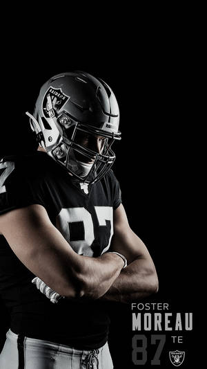 Las Vegas Raiders Foster Moreau Wallpaper