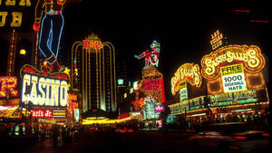 Las Vegas Vintage Lights Wallpaper