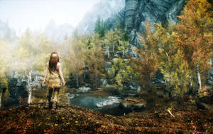 Launch Into Epic Adventures With Skyrim Ultra Hd Wallpaper