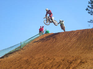 Launching Dirtbike Wallpaper