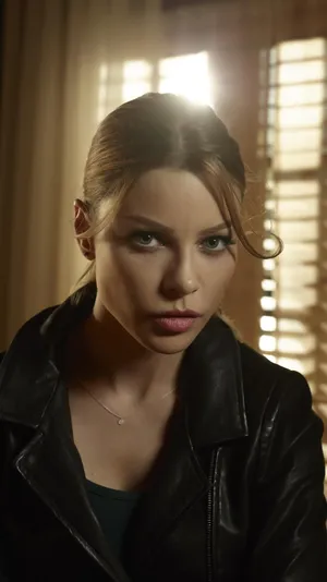Lauren German Facing Against The Window Wallpaper