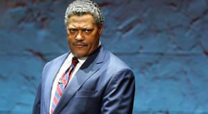 Laurence Fishburne Intimidating Look Wallpaper