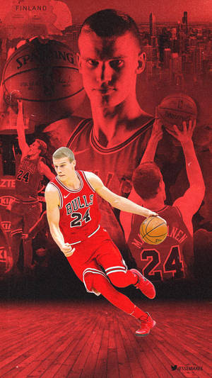 Lauri Markkanen Finland Bulls Basketball Player Wallpaper