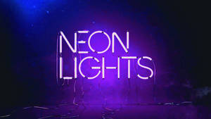 Lavender Neon Lights Wallpaper