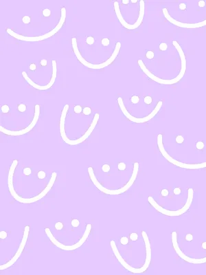Lavender Smiley Preppy Pfp For Tiktok Wallpaper
