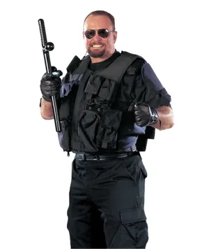 Law Enforcement Themed Wrestler Pose Wallpaper