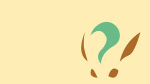 Leafeon Minimalist Illustration Wallpaper