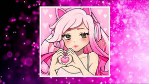 Leah Ashe, Gaming And Lifestyle Youtuber, Posing In Her Signature Pink Style. Wallpaper