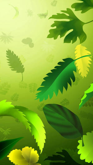 Leaves Iphone Artwork Wallpaper