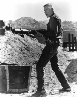 Lee Marvin Machine Gun Wallpaper