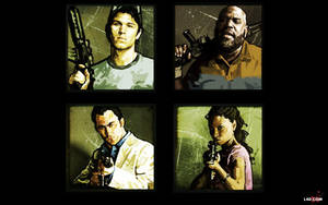 Left 4 Dead 2 Ellis Coach Rochelle Nick Collage Wallpaper