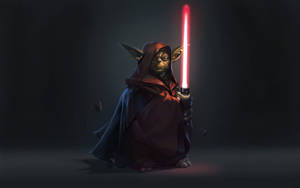 Legendary Jedi Master, Yoda In Meditation Wallpaper
