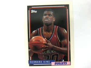 Legendary Nba Star Bernard King's Collector Trading Card Wallpaper