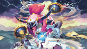 Legendary Pokémon Unbound Hoopa Ready For Battle Wallpaper