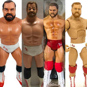 Legendary Wrestler Arn Anderson Vintage And Modern Action Figures Wallpaper