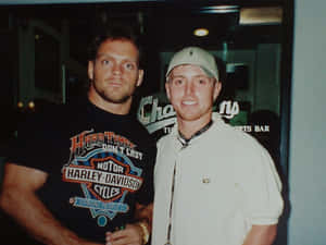 Legendary Wrestler - Chris Benoit In Action Wallpaper