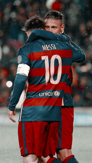 Legends Of Football Lionel Messi And Neymar Jr. Wallpaper