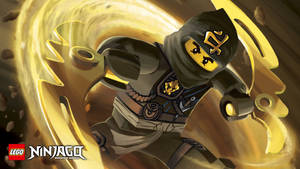 Lego Ninjago Cole With Gold Kama Wallpaper