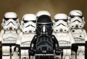 Lego Star Wars With A Death Trooper Wallpaper