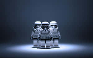 Lego Stormtrooper Trio Spotlight Wallpaper