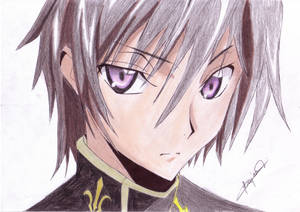 Lelouch Lamperouge Color Pencil Art Wallpaper