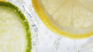 Lemon And Lime Citrus Wallpaper