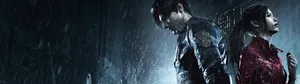 Leon & Claire Play Resident Evil 2 Remake Wallpaper
