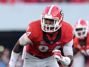 Leonard Floyd Bending Down Football Stance Wallpaper