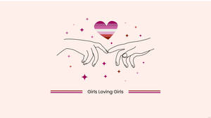 Lesbian Aesthetic Girls Loving Girls Wallpaper