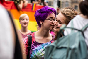 Lesbian Gay Couple Wallpaper