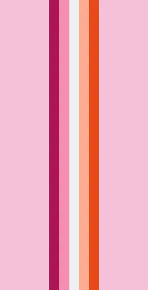 Lesbian Pride Flag With Shades Of Pink Wallpaper