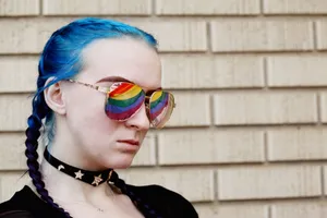 Lesbian With Lgbt Sunglasses Wallpaper