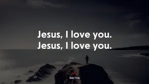 Let Jesus’ Love Wash Over You. Wallpaper