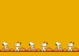 Let's Celebrate Thanksgiving With Snoopy! Wallpaper