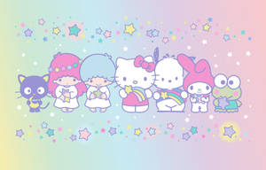 Let's Smile And Have A Bright Day With Cute Sanrio! Wallpaper