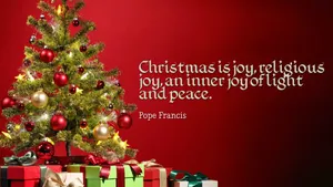 Let Us Celebrate Christmas With Love, Joy And Peace Wallpaper