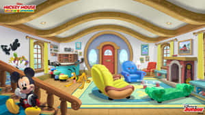 Let Your Vacation Begin At Mickey Mouse Home Wallpaper