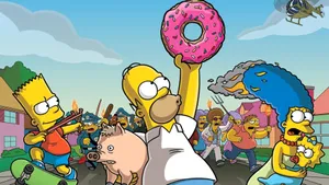 Let’s Enjoy A Marathon Of The Simpsons On A Pc Wallpaper