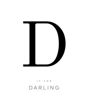 Letter D For Darling Wallpaper