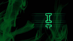 Letter I Green Smoke Wallpaper