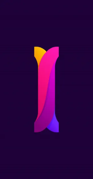 Letter I In Violet Wallpaper