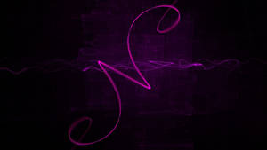 Letter N In Neon Pink Wallpaper