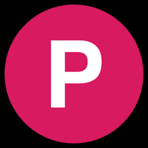 Letter P Icon Pink Pfp Wallpaper