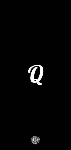 Letter Q In Black Wallpaper