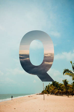 Letter Q Travel Theme Poster Wallpaper