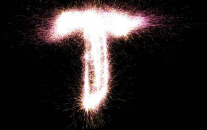 Letter T Firework Wallpaper