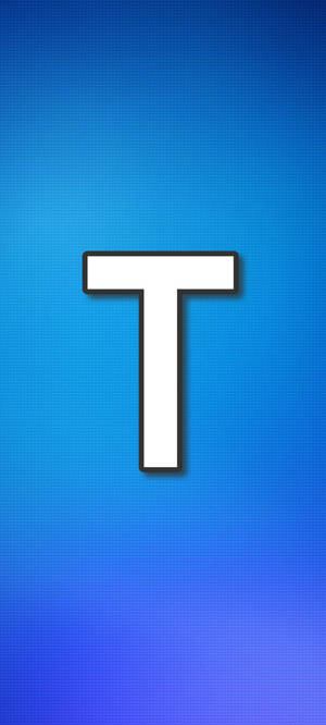 Letter T Grid Pattern Wallpaper