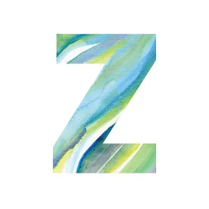 Letter Z Paint Art Wallpaper
