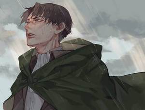 Levi Soaked In The Rain 4k Wallpaper