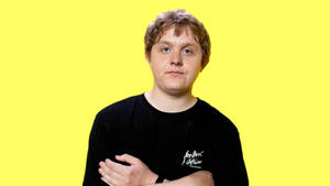 Lewis Capaldi Yellow Desktop Wallpaper